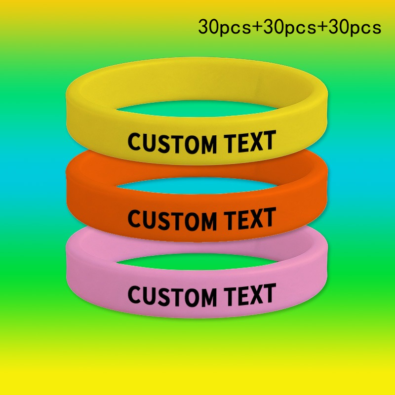90pcs Custom Wristband Set, Personalization Available